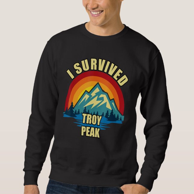 Troy Peak Hiking Mountian Climbing Sweatshirt (Front)