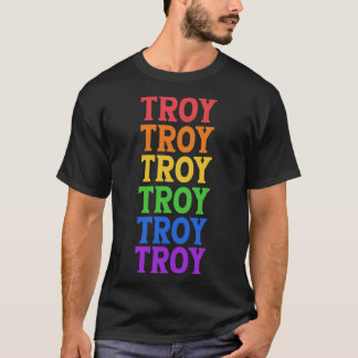 TROY RAINBOW TEXTE TShirt