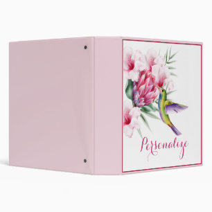 Trropical bird custom binder