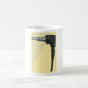 TRRS Audio Jack Connector Tech Gadget Illustration Coffee Mug