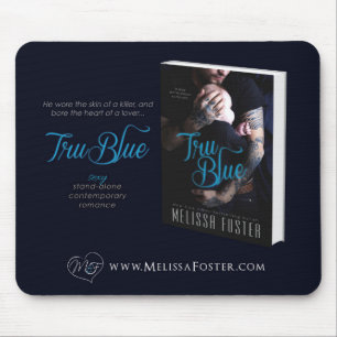 Tru Blue Contemporary Romance Mouse Pad