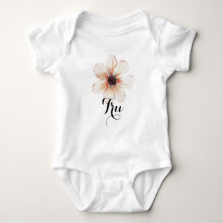 Tru Name Baby Girls Reveal Newborn Flower Pink Bodysuit