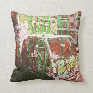 Truck-A-Licious Bang ( graffiti Love ) Throw Pillow