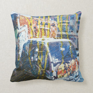 Truck-A-Licious Bang ( graffiti Love ) Throw Pillow