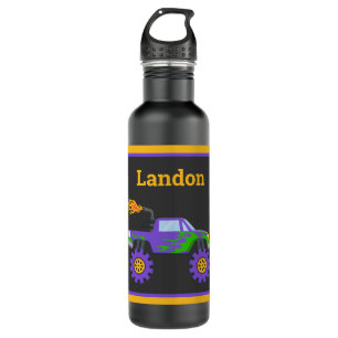 Truck Budget Personalized Name Kids 710 Ml Water Bottle