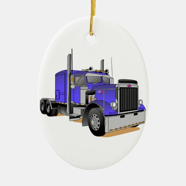 Truck Ceramic Ornament (Front)