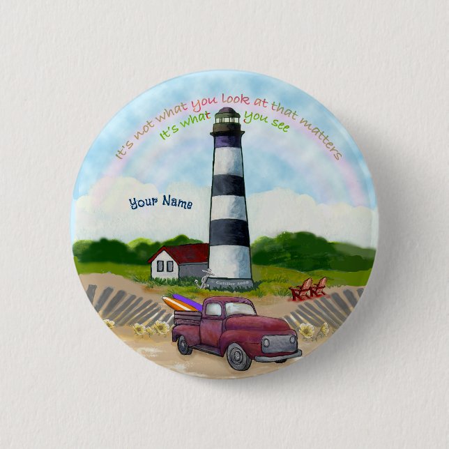 Truck Choice  Lighthouse 2 Inch Round Button (Front)