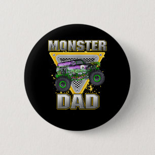 Truck Dad Fathers Day Monster Truck Are My Jam 2 Inch Round Button