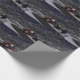 Truck Driver Christmas Wrapping Paper