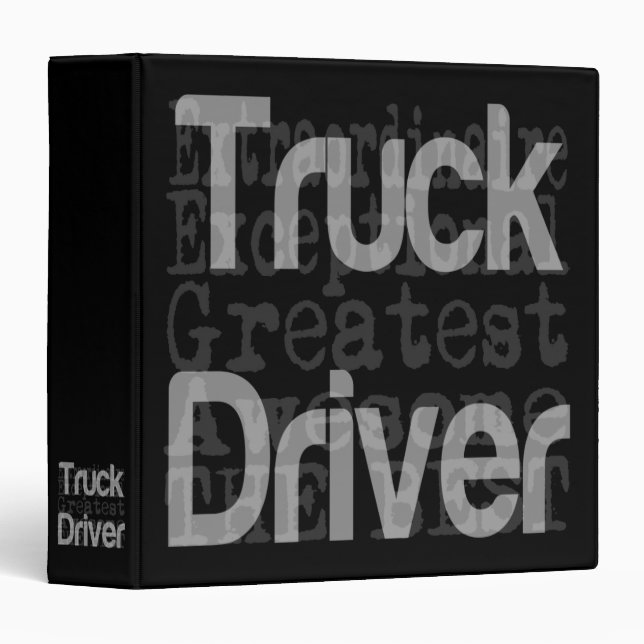 Truck Driver Extraordinaire Binder (Front/Spine)