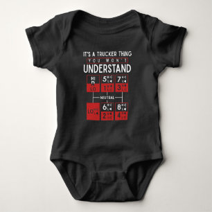 Truck Driver Funny Trucker Saying Baby Bodysuit