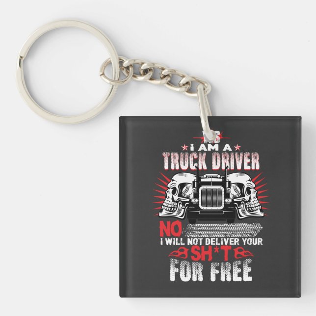 Truck driver   keychain (Front)
