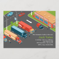 Truck Driver Retirement Party Invitation