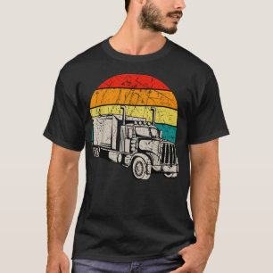 Truck Driver Retro Trucker Truckie Vehicle Driving T-Shirt