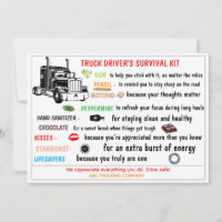 Truck Driver’s Survival Kit Funny & Thoughtful