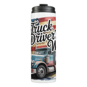 Truck Driver’s Wife Art Thermal Tumbler