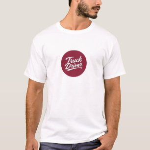 Truck Driver Script Typography t-shirt Gift