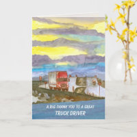 Truck Driver Thank You Trucker Appreciation