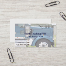 Truck Driver Trucking Firm Business Card