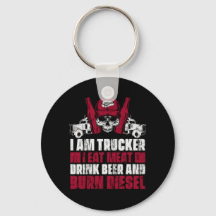 Truck Driver Trucking Trucker Keychain