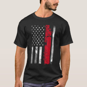 Truck Driver USA American Flag Vintage Trucker Tru T-Shirt