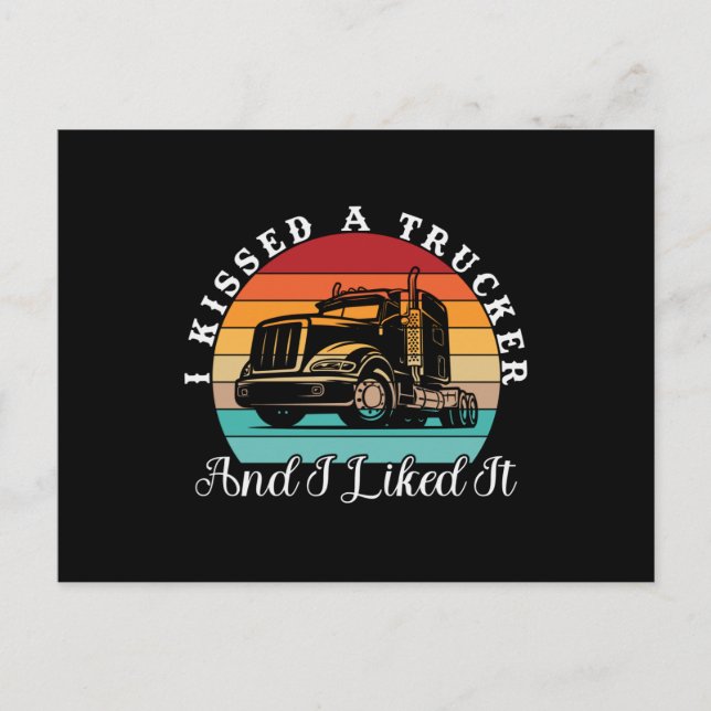 Truck Driver. Vintage Clothes 90s Postcard (Front)