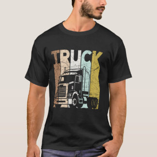 Truck Driver Vintage Trucker Retro Trucking T Shir T-Shirt