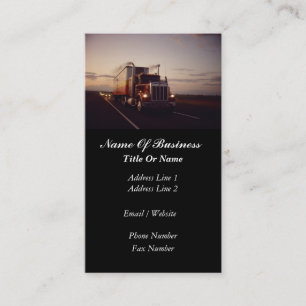 Truck Drivers Business Card