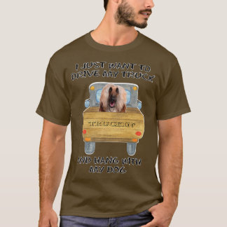 Truck Driving Dog Afghan Hound 2 T-Shirt