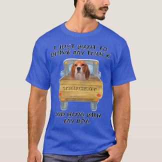 Truck Driving Dog Beagle T-Shirt