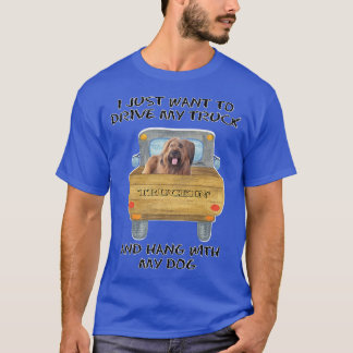 Truck Driving Dog Briard  T-Shirt