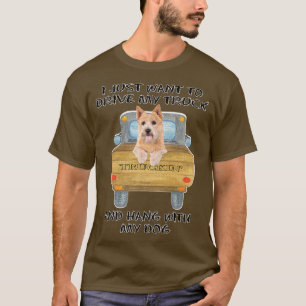 Truck Driving Dog Norwich Terrier T-Shirt