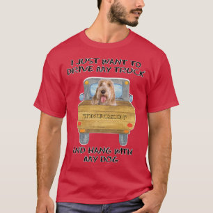 Truck Driving Dog Petits Bassets Griffons Vendeen  T-Shirt