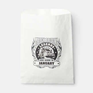 Truck Driving Legends Are Born In January Favour Bag