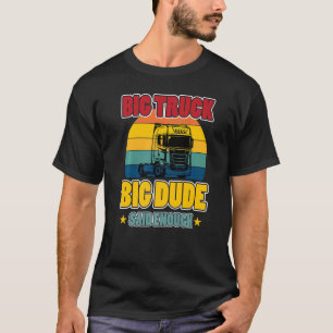 Truck hauling transport cargoes delivery ship trav T-Shirt