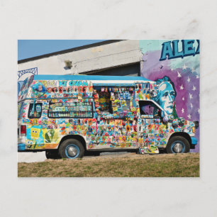Truck - Ice Cream - Ice Cream headache Postcard