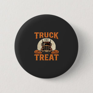 Truck or Treat Halloween Semi Truck Design_1 2 Inch Round Button