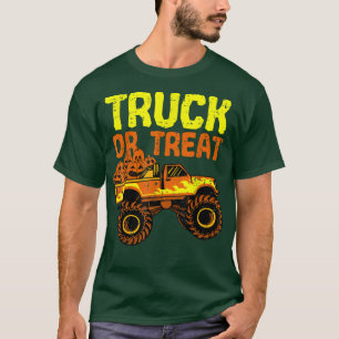 Truck Or Treat Pumpkins Toddler Boys Halloween Mon T-Shirt