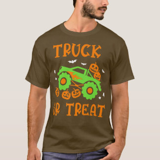 Truck Or Treat Truck Pumpkin Halloween Costume Tru T-Shirt
