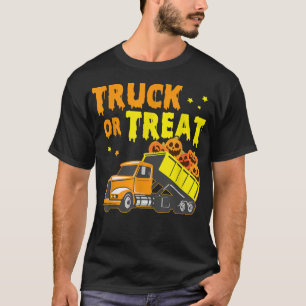 Truck Or Treat Truck Pumpkin Halloween Costume Tru T-Shirt