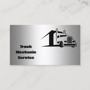 Truck Repair Custom QR Business Card