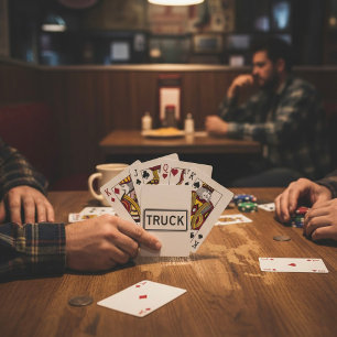Truck Sign Playing Cards