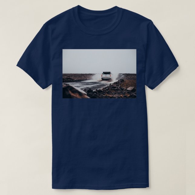 Truck splashes off road  T-Shirt (Design Front)