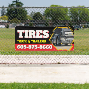 Truck Stop Tire Store Custom Banner