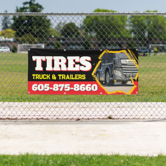 Truck Stop Tire Store Custom Banner