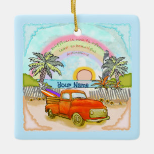 Truck Surfer Lighthouse ornament