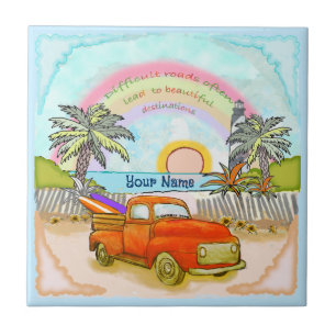 Truck Surfer lighthouse tile