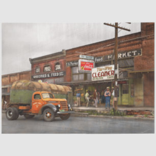 Truck - The city grocer 1939 Tissue Paper