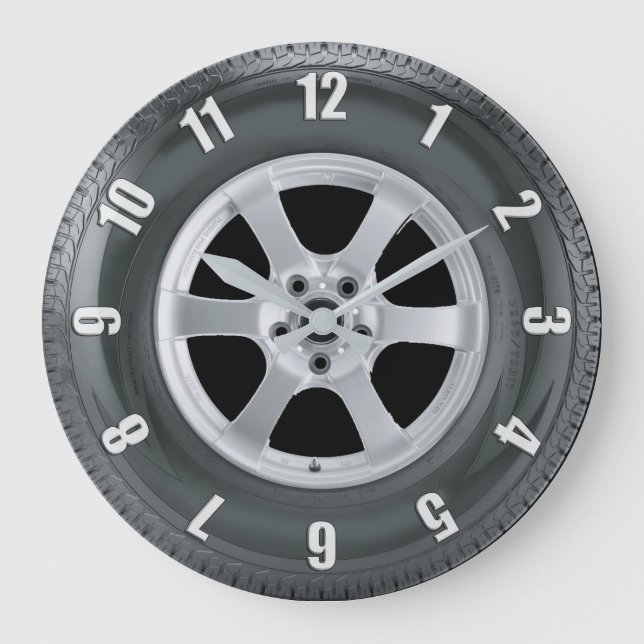 Truck Tire Truck Tire Trucs Horloge d'art (Recto)