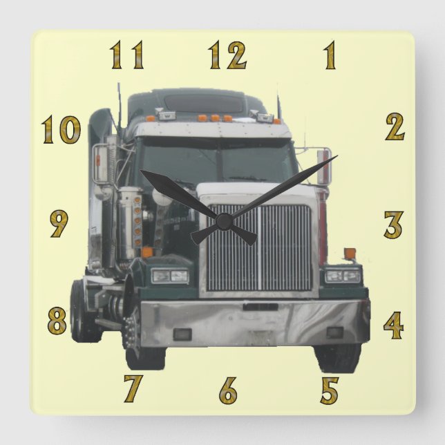 Truck Tractor Wall Clock (Front)